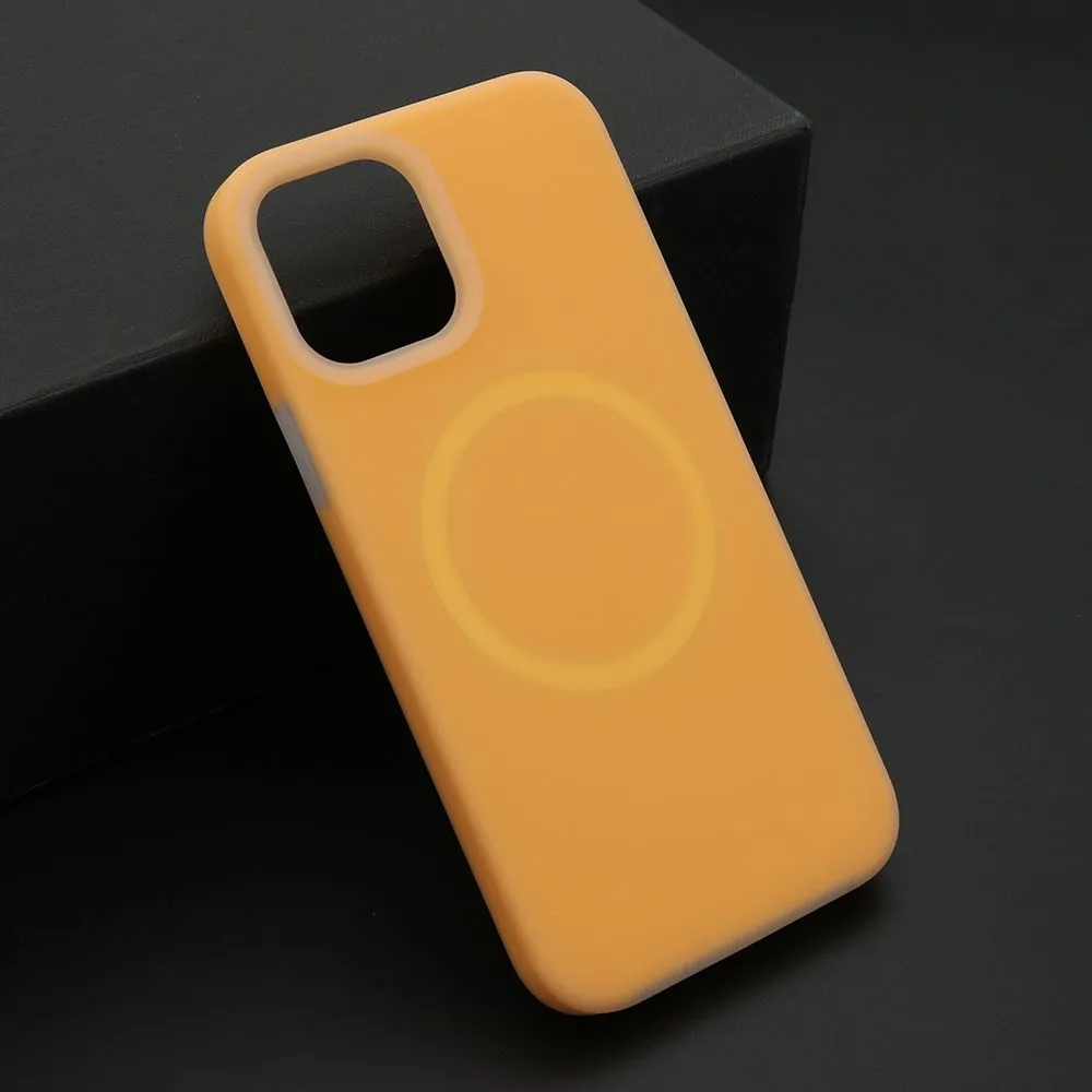 Maska Pastel color Magsafe za iPhone 12/12 Pro/ narandžasta