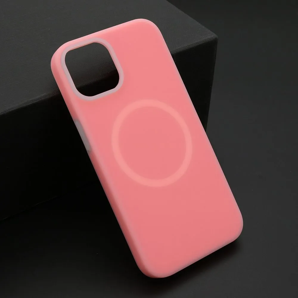 Maska Pastel color Magsafe za iPhone 13/ pink