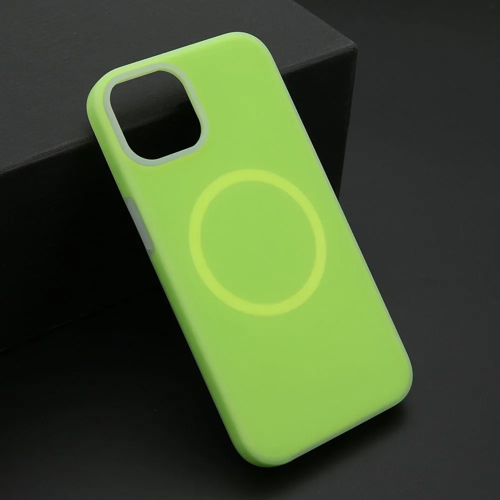 Maska Pastel color Magsafe za iPhone 13/ zelena