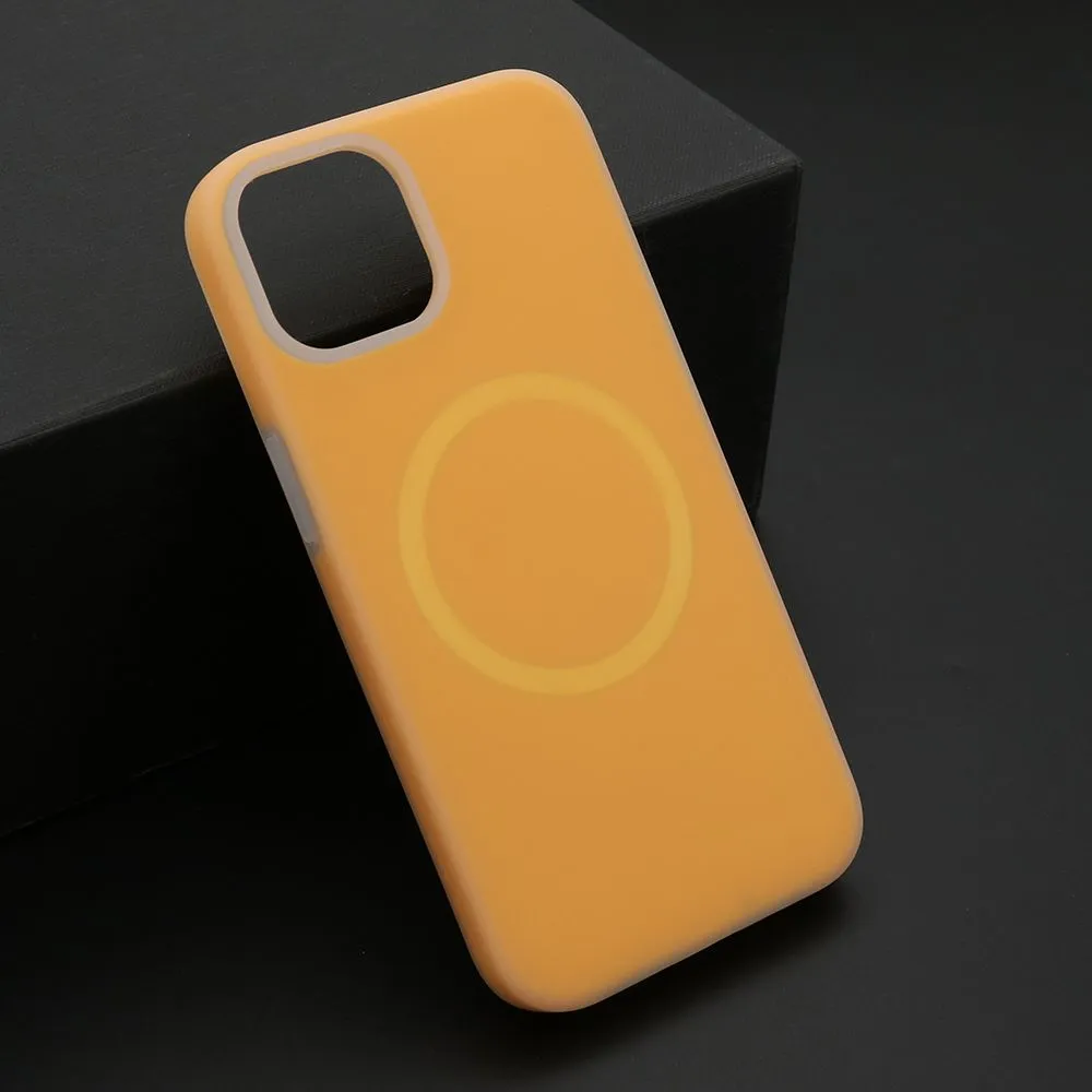 Maska Pastel color Magsafe za iPhone 14/ narandžasta
