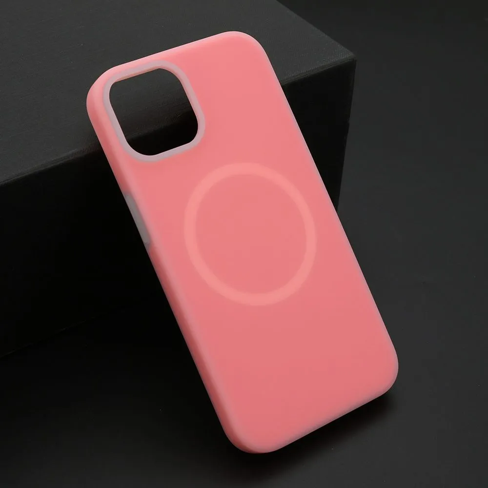Maska Pastel color Magsafe za iPhone 14/ pink