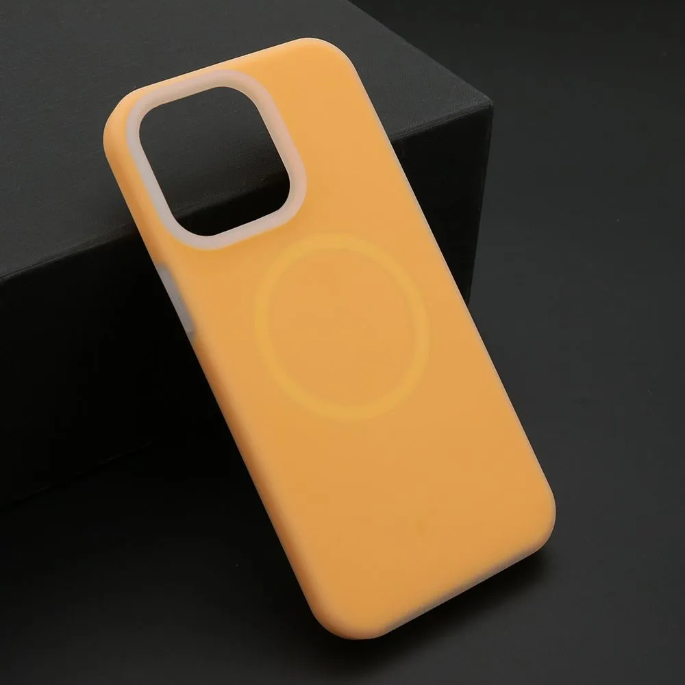 Maska Pastel color Magsafe za iPhone 15 Pro Max/ narandžasta