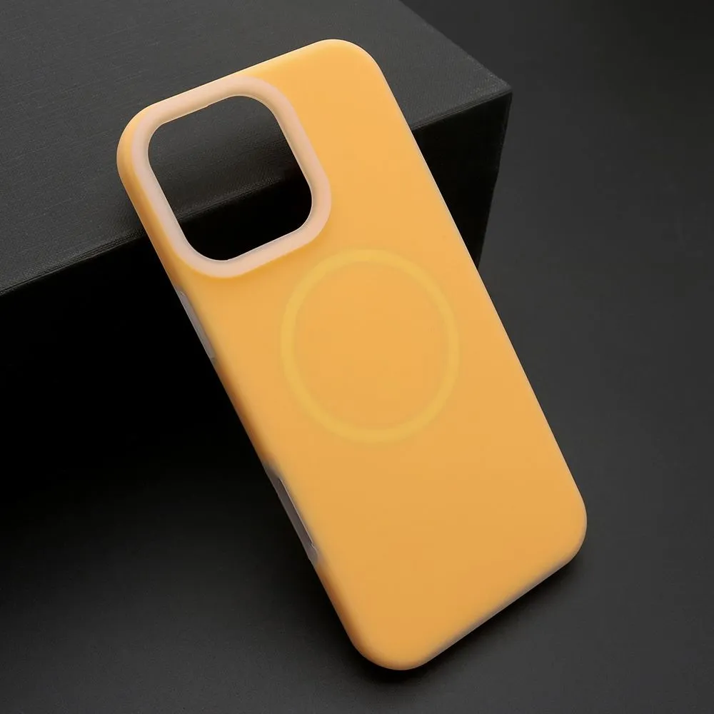Maska Pastel color Magsafe za iPhone 16 Pro Max/ narandžasta