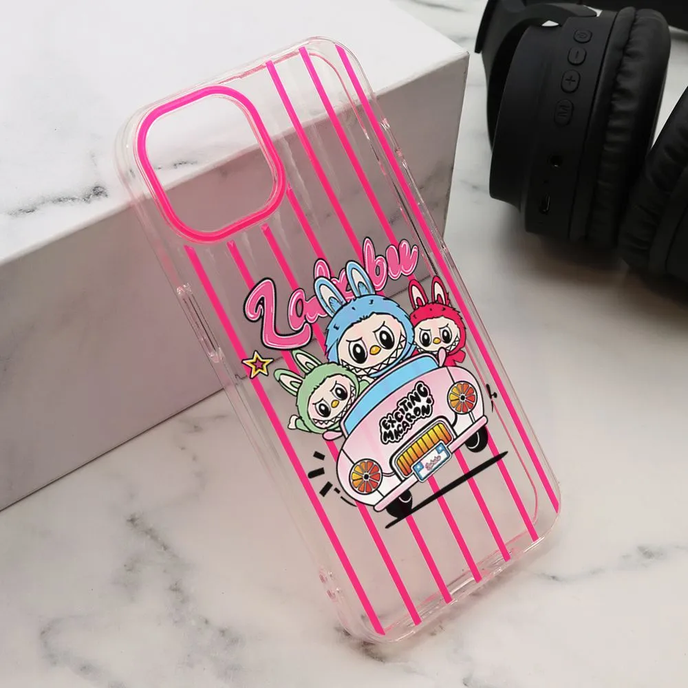 Maska PRINT PARTY za iPhone 14/ roza