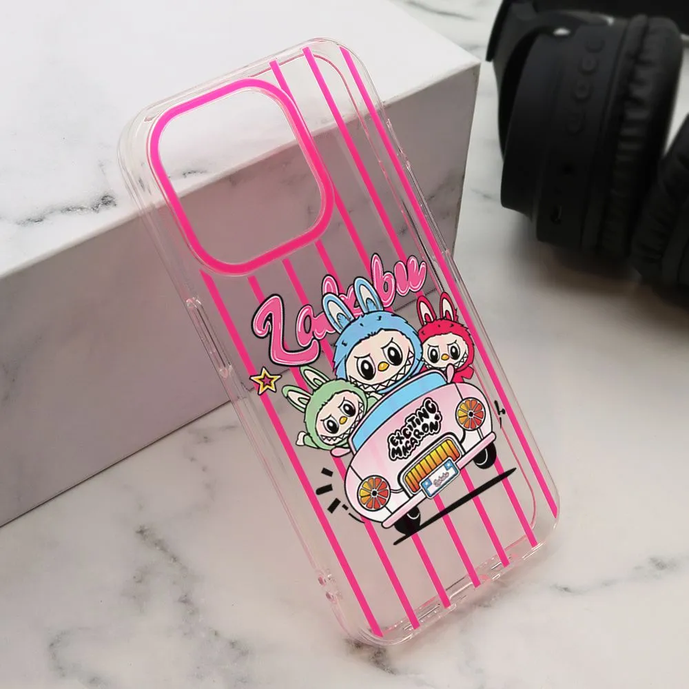 Maska PRINT PARTY za iPhone 15 Pro/ roza