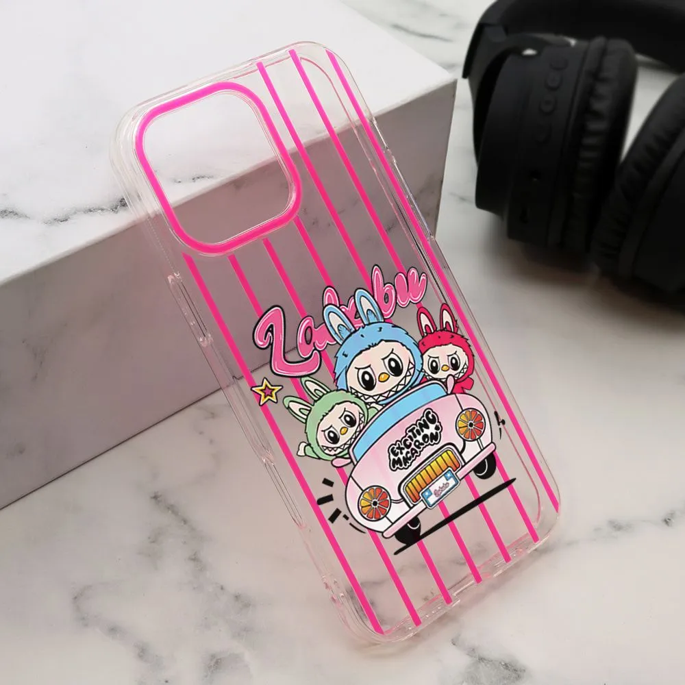 Maska PRINT PARTY za iPhone 16 Pro Max/ roza