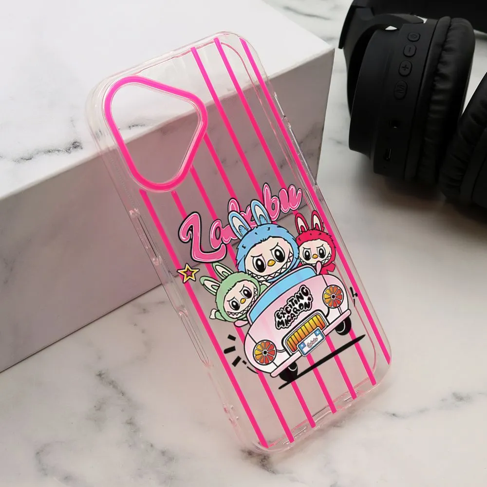 Maska PRINT PARTY za iPhone 16/ roza