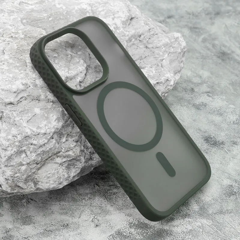 Maska Rugged MagSafe za iPhone 13 Pro/ tamno zelena