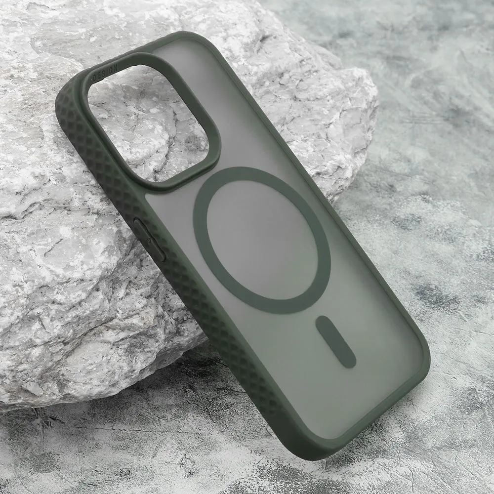 Maska Rugged MagSafe za iPhone 15 Pro/ tamno zelena