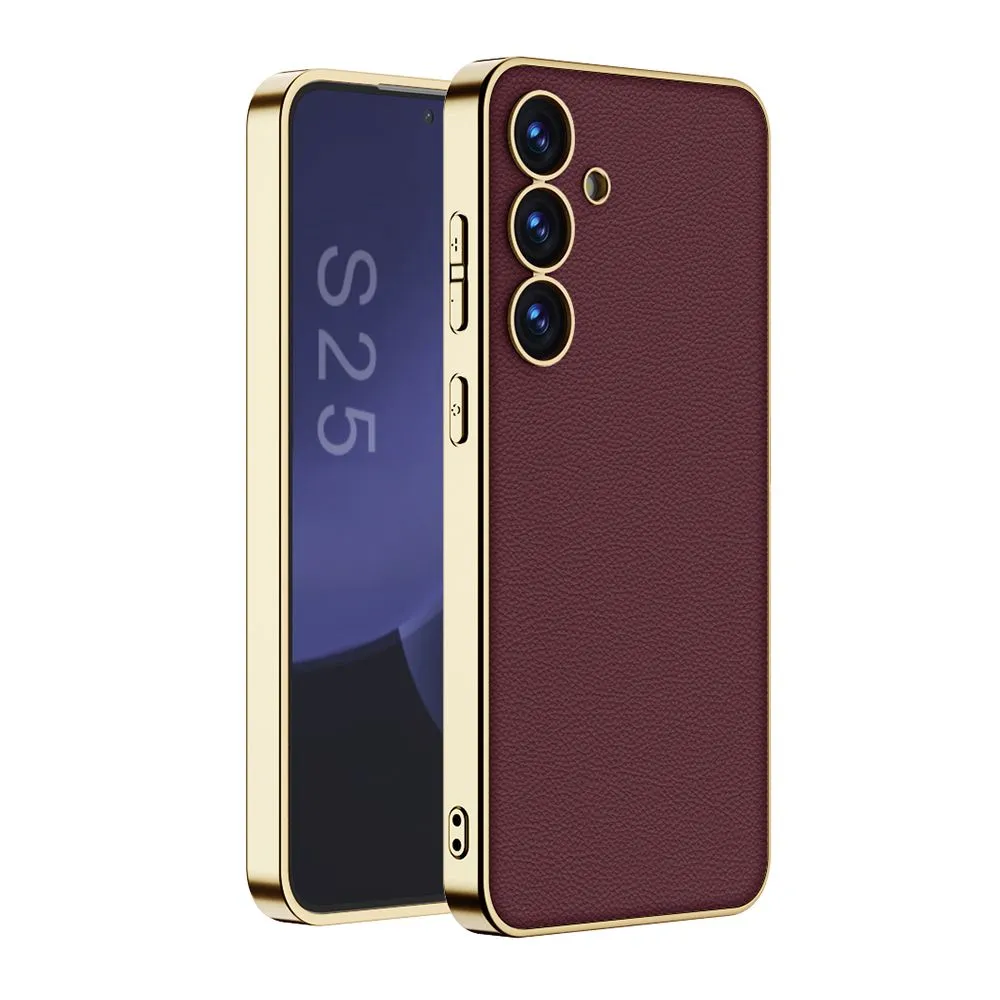 Maska S GOLD LINE za Samsung S931B Galaxy S25 5G/ crvena