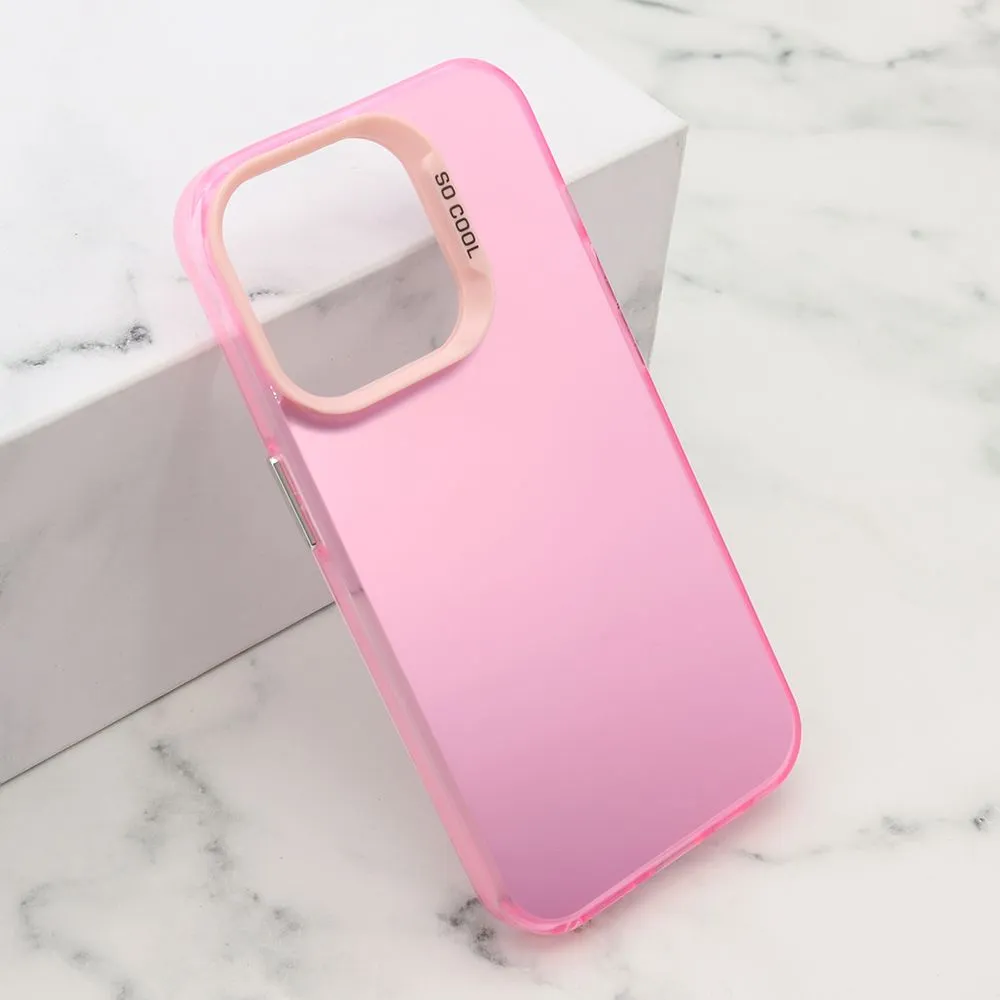 Maska Shine za iPhone 15 Pro, roze