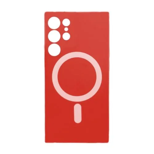 Maska silikonska Magsafe COLOR za Samsung S24 Ultra/ crvena