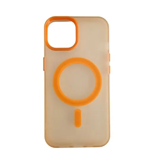 Maska silikonska Magsafe FLURO COLOR za Iphone 13/14/ narandžasta