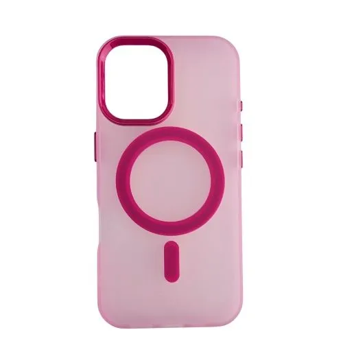Maska silikonska Magsafe FLURO COLOR za Iphone 16/ roza