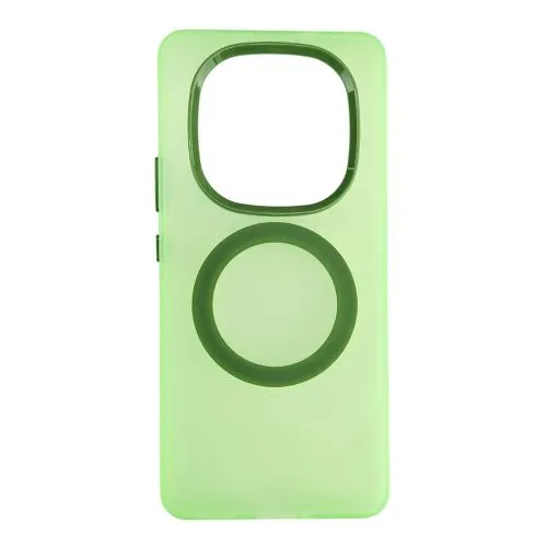 Maska silikonska Magsafe FLURO COLOR za XIAOMI Redmi Note 14 PRO+ 5G/ zelena
