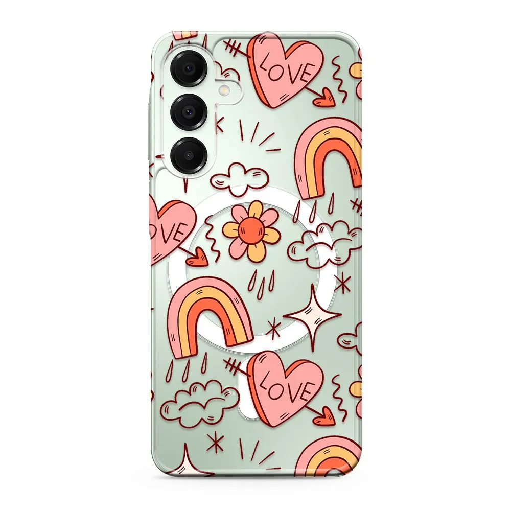 Maska silikonska PRINT MagSafe za Samsung A166B Galaxy A16 5G/ love