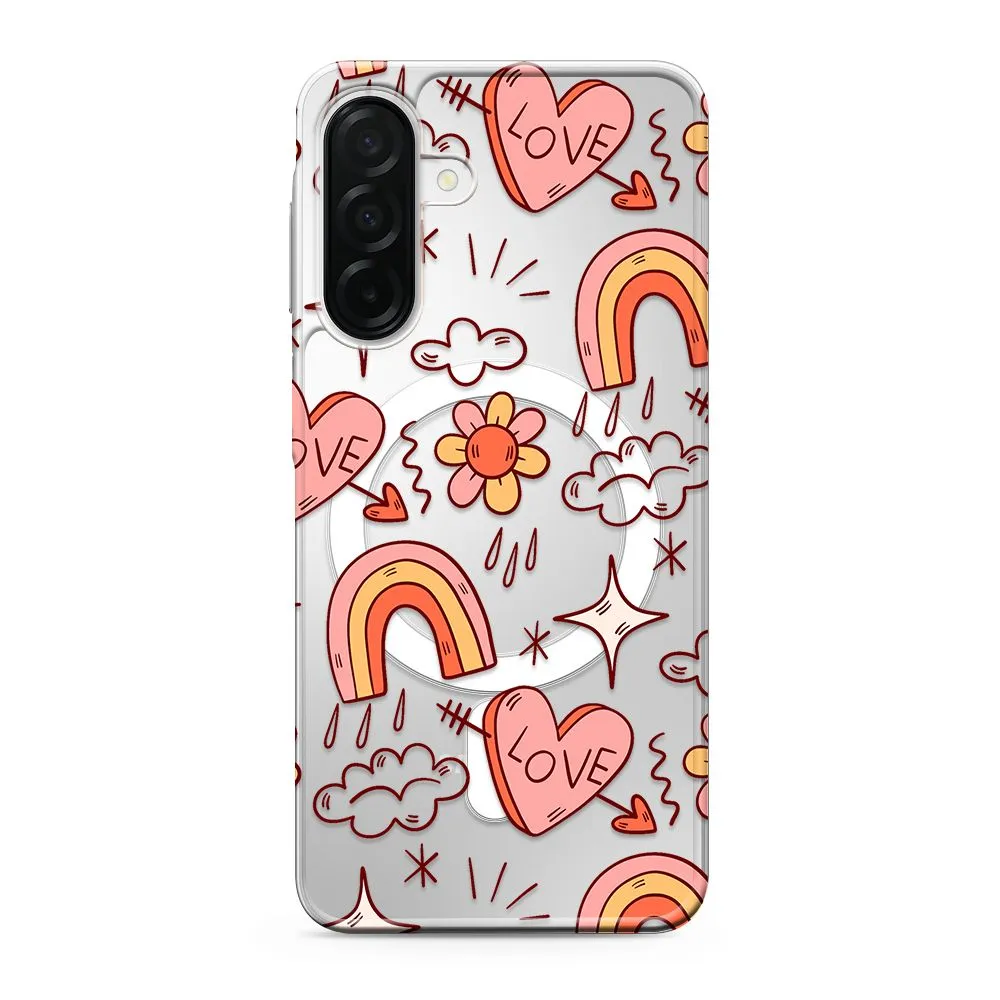 Maska silikonska PRINT MagSafe za Samsung A266B Galaxy A26 5G/ love