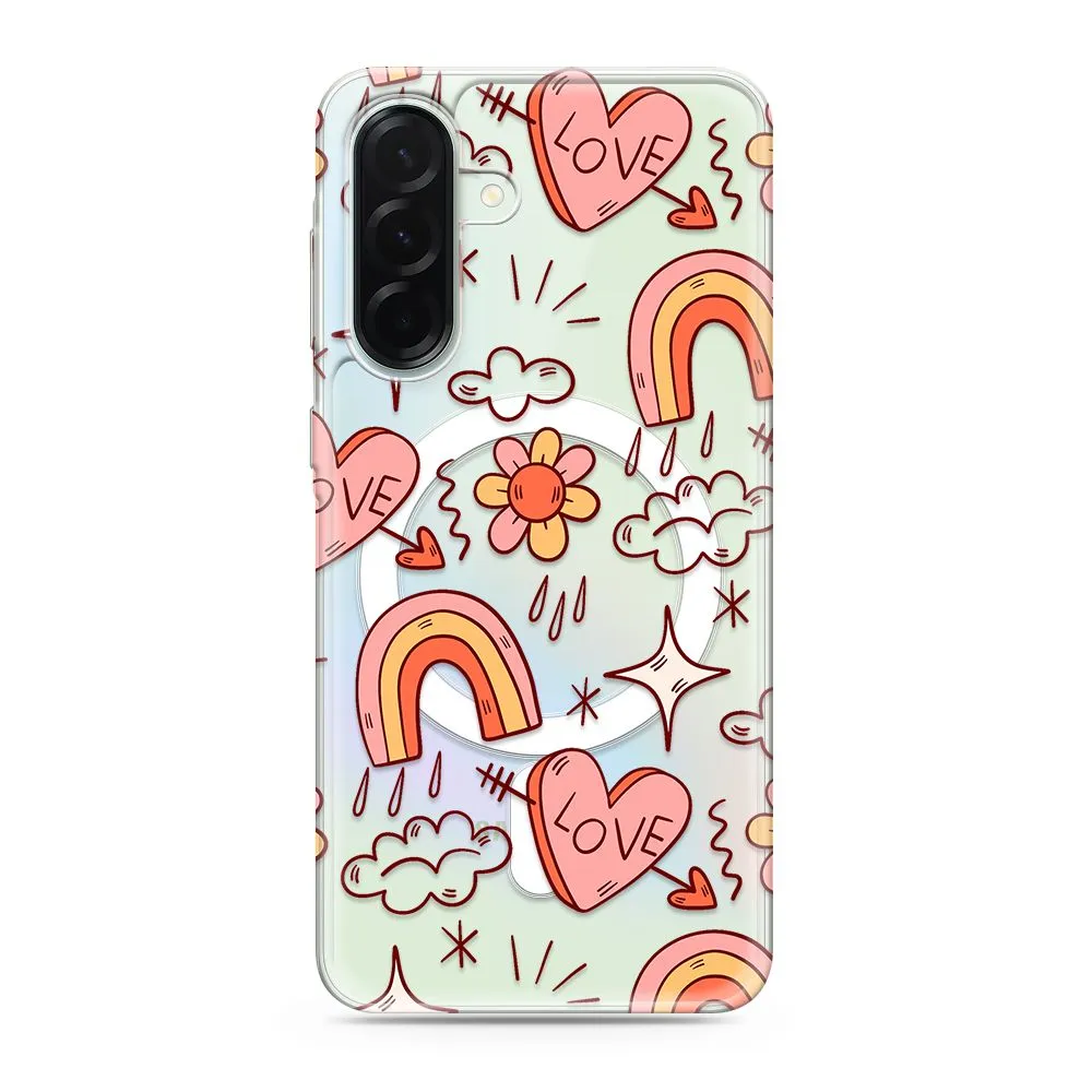 Maska silikonska PRINT MagSafe za Samsung A366B Galaxy A36 5G/ love