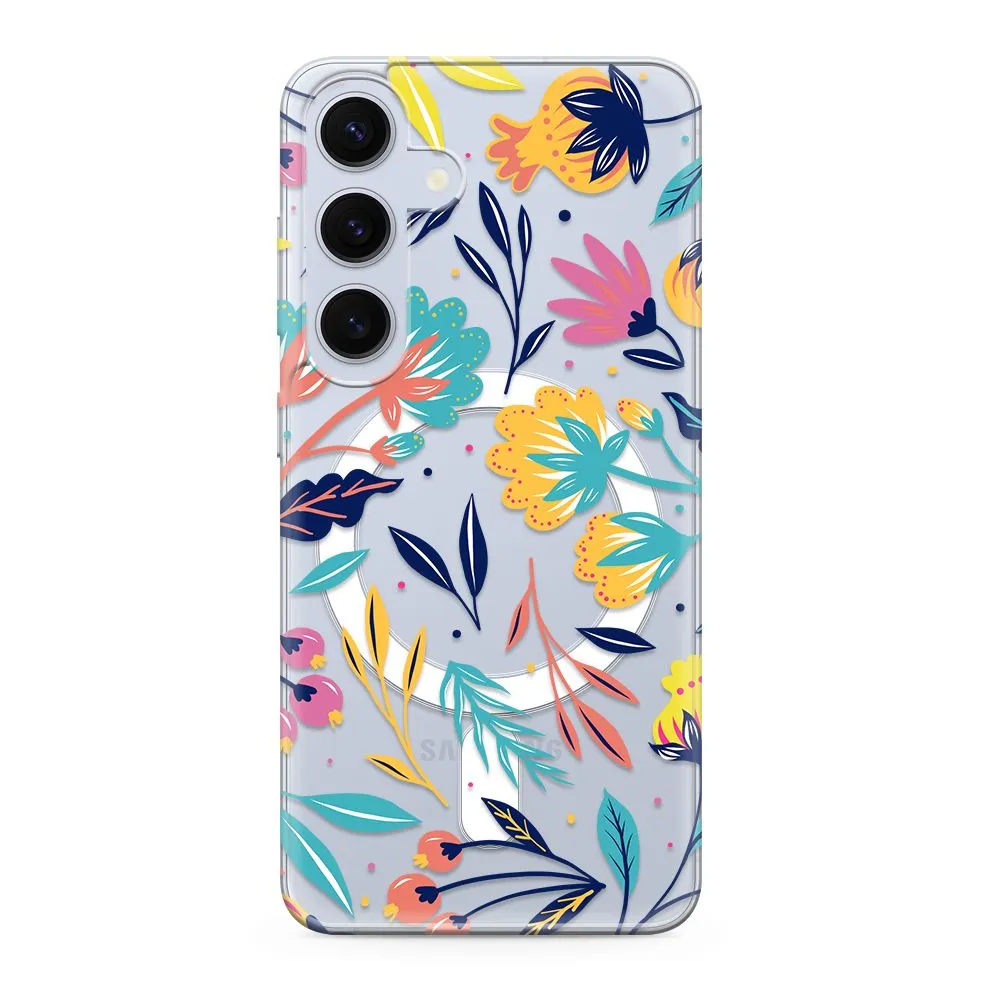Maska silikonska PRINT MagSafe za Samsung S921B Galaxy S24 5G/ cvet