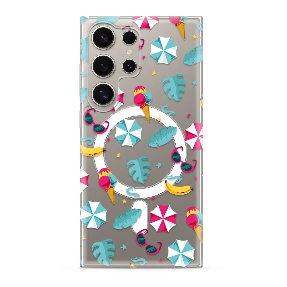 Maska silikonska PRINT MagSafe za Samsung S928B Galaxy S24 Ultra 5G/ beach