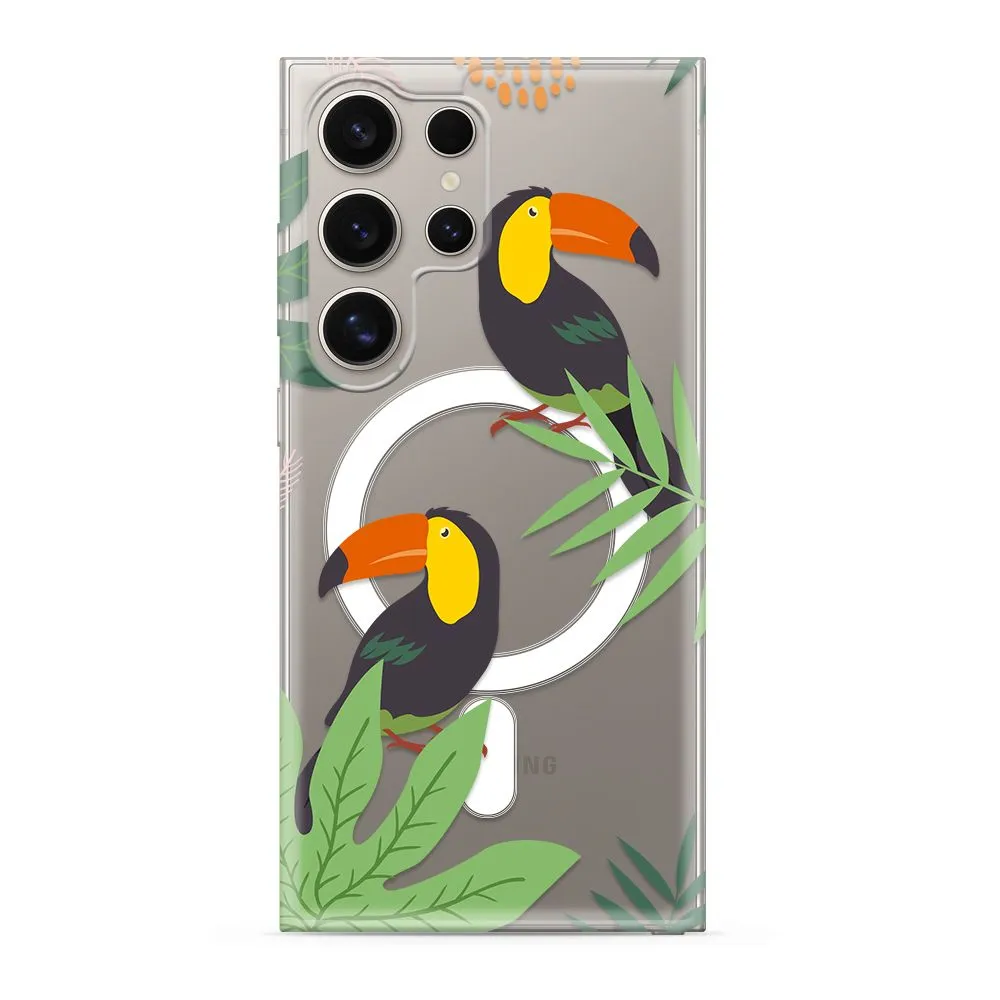 Maska silikonska PRINT MagSafe za Samsung S928B Galaxy S24 Ultra 5G/ jungle
