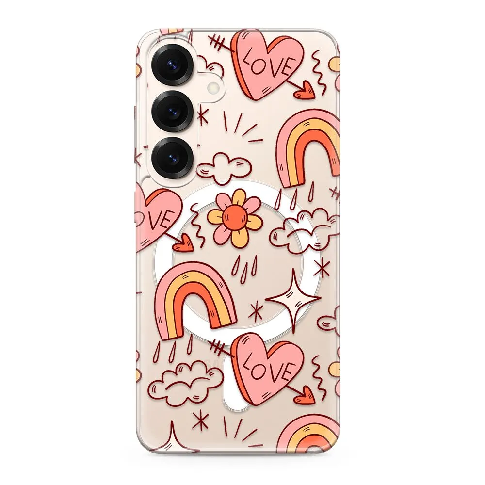 Maska silikonska PRINT MagSafe za Samsung S931B Galaxy S25 5G/ love