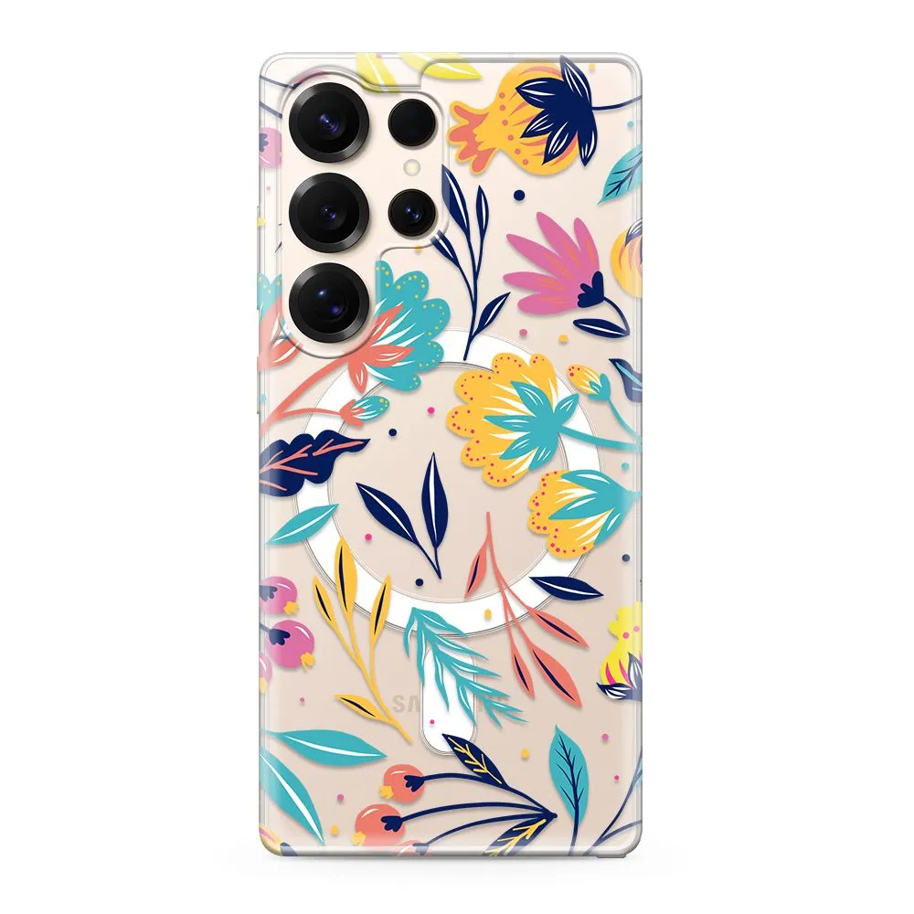 Maska silikonska PRINT MagSafe za Samsung S938B Galaxy S25 Ultra 5G/ cvet