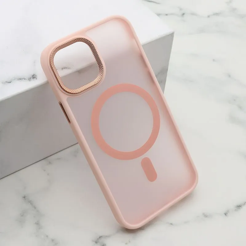 Maska Silky MagSafe II za iPhone 12/12 Pro/ roze