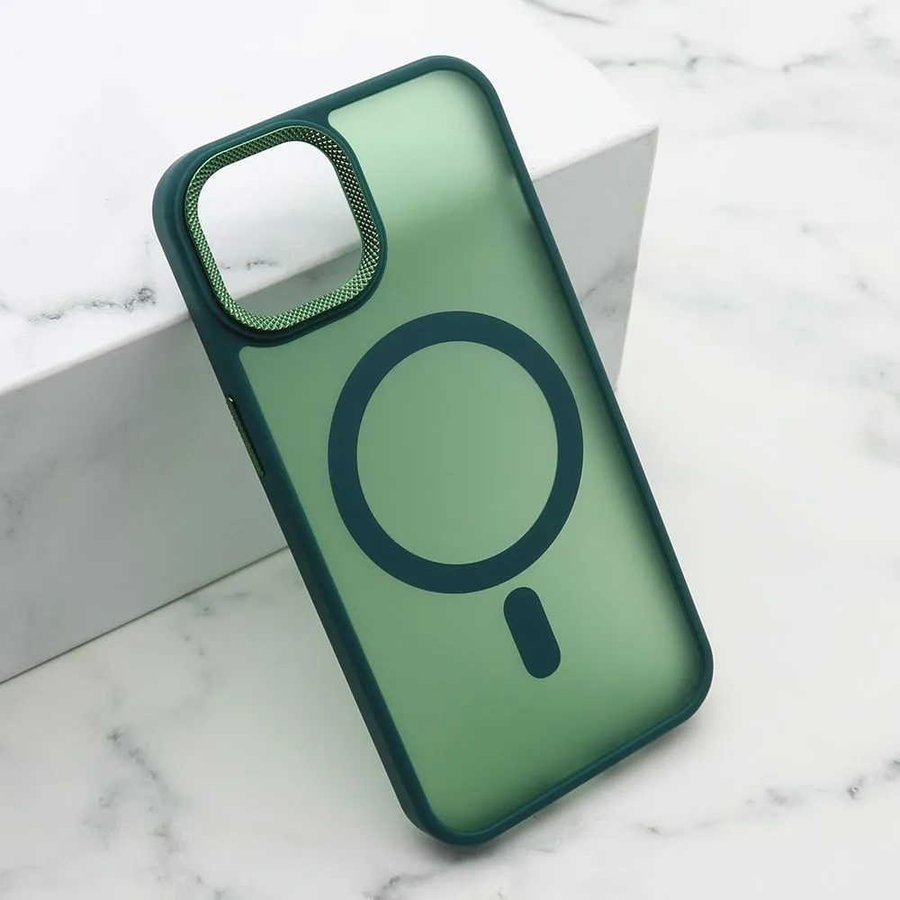 Maska Silky MagSafe II za iPhone 13/ zelena