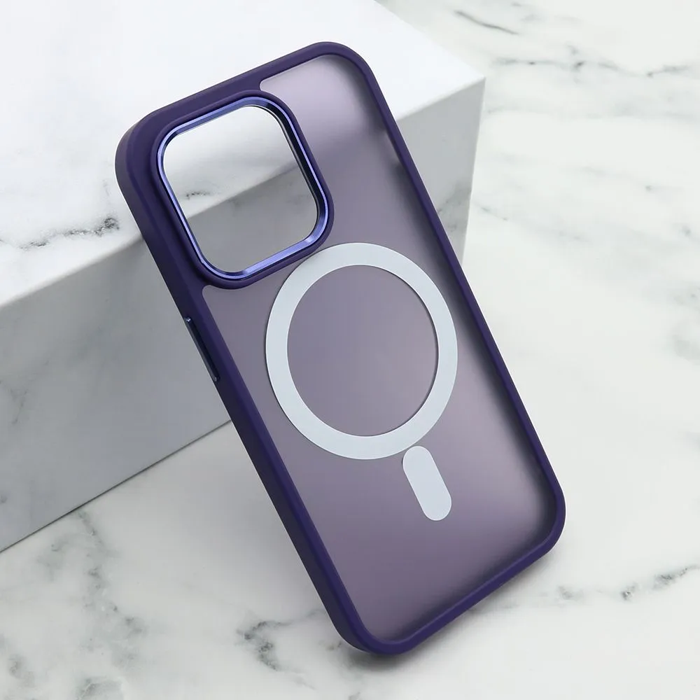 Maska Silky Magsafe II za iPhone 15 Pro/ ljubičasta
