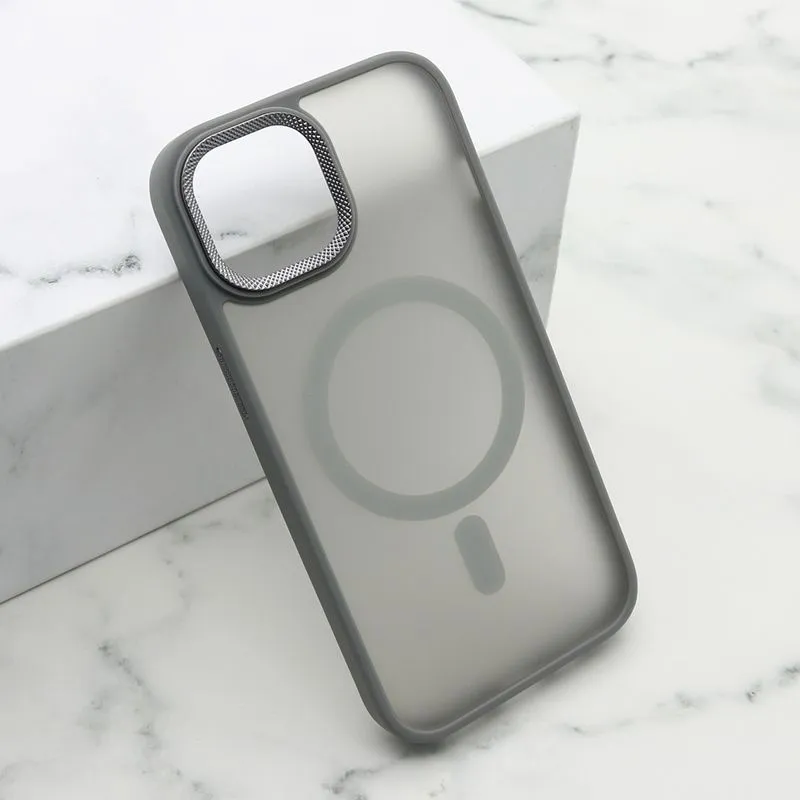 Maska Silky MagSafe II za iPhone 15/ siva