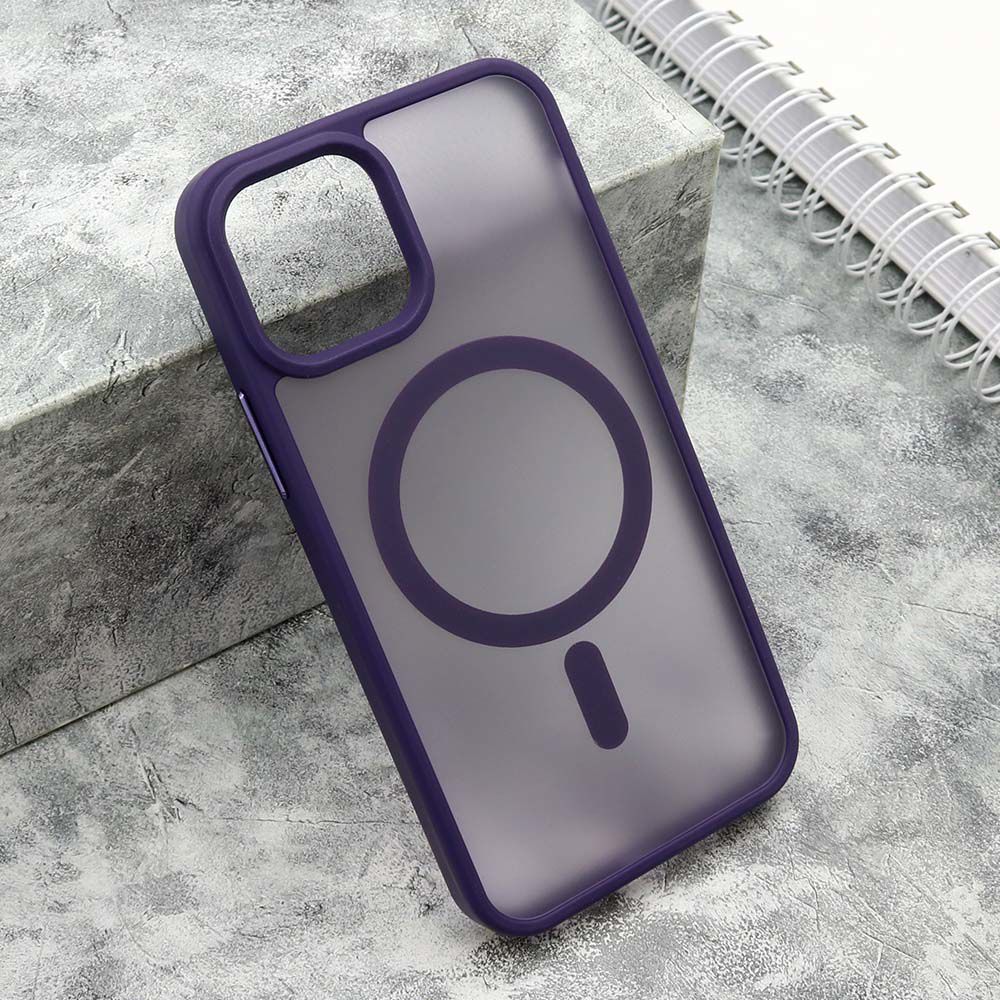 Maska Silky MagSafe matte za Iphone 12/12 Pro/ ljubičasta