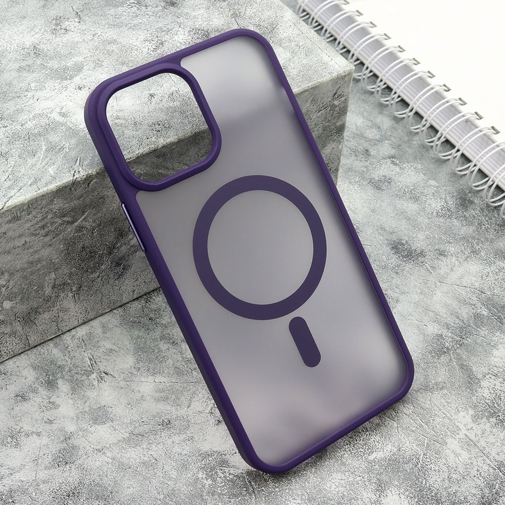Maska Silky MagSafe matte za iPhone 14 Pro Max/ ljubičasta