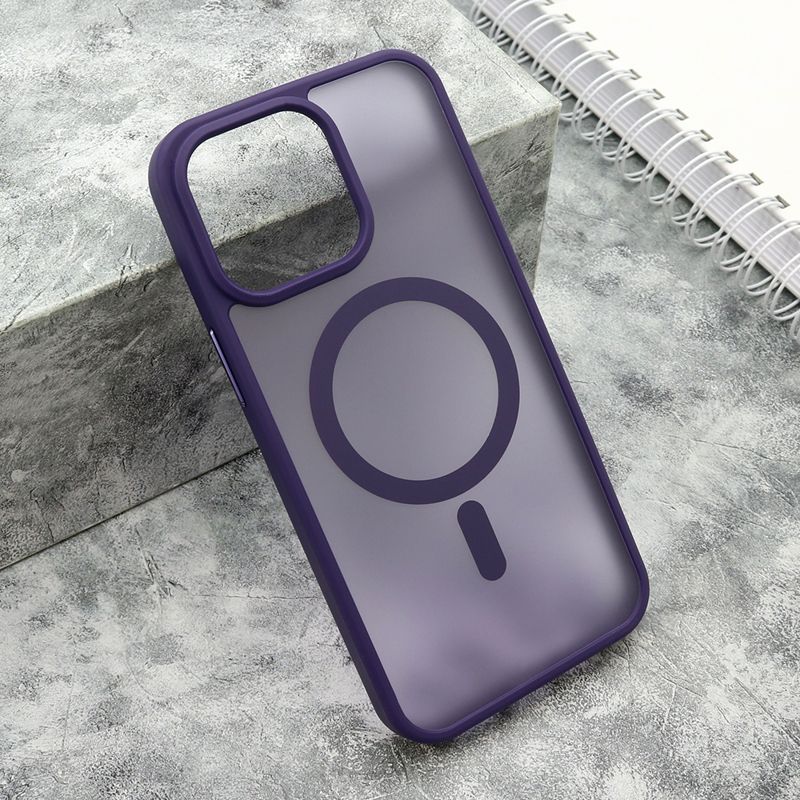 Maska Silky Magsafe Matte za iPhone 15 Pro Max/ ljubičasta