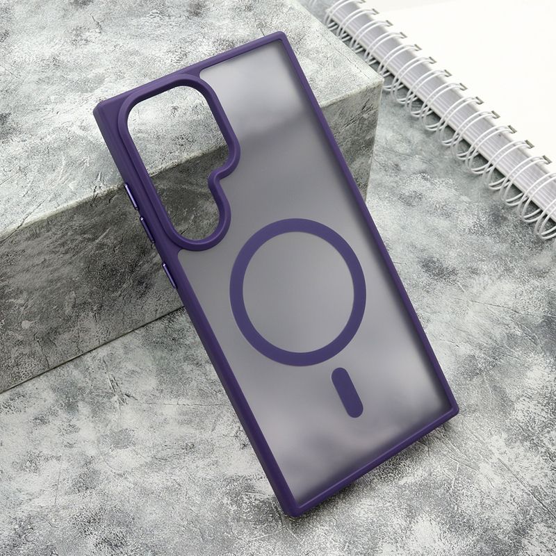 Maska Silky MagSafe Matte za Samsung S918B Galaxy S23 Ultra/ ljubičasta