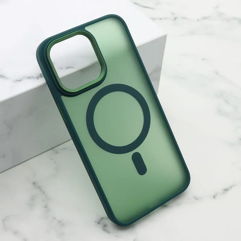 Maska Silky Magsafe za iPhone 15 Pro Max/ zelena