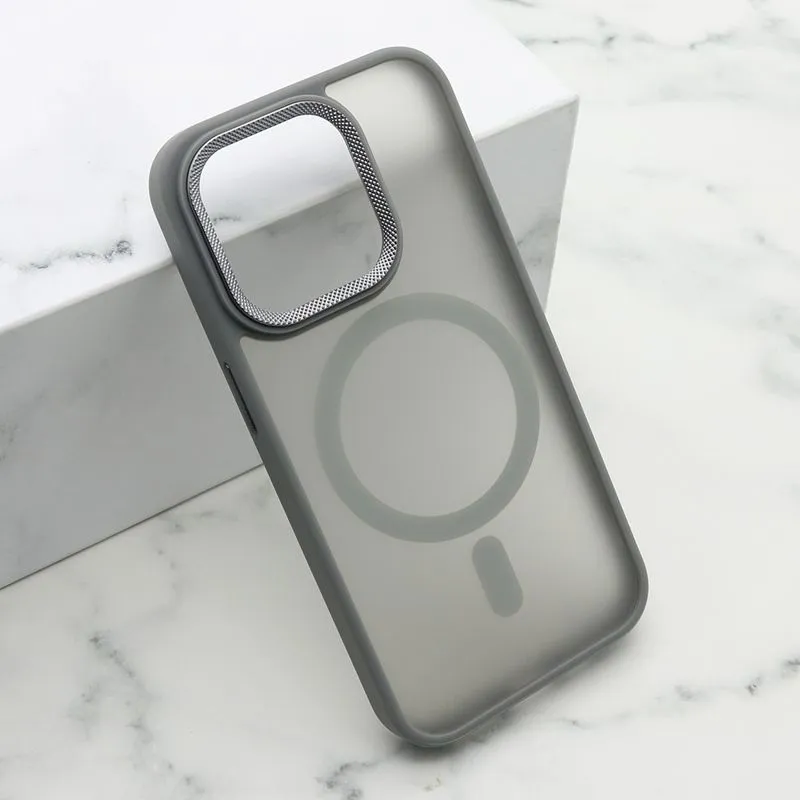 Maska Silky Magsafe za iPhone 15 Pro/ siva