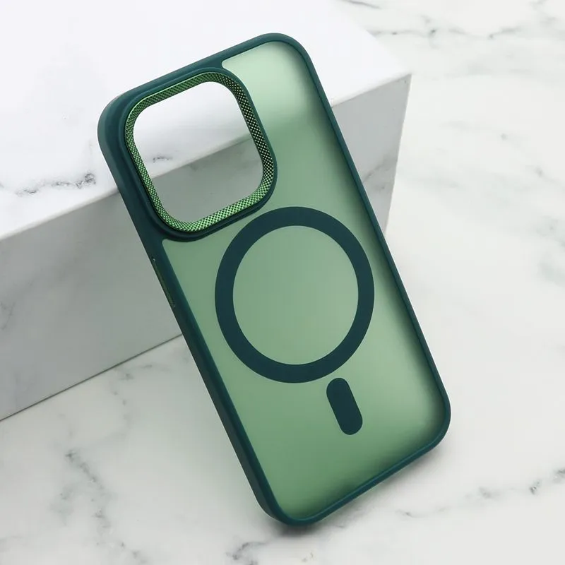 Maska Silky Magsafe za iPhone 15 Pro/ zelena