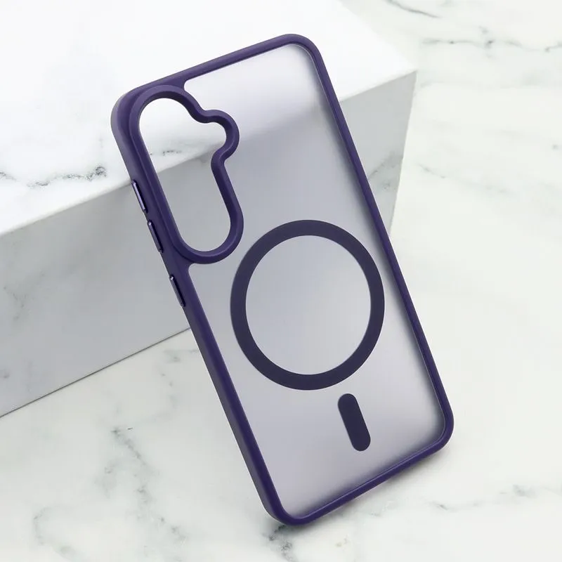 Maska SILKY MAGSAFE za Samsung S921B Galaxy S24 5G/ ljubičasta