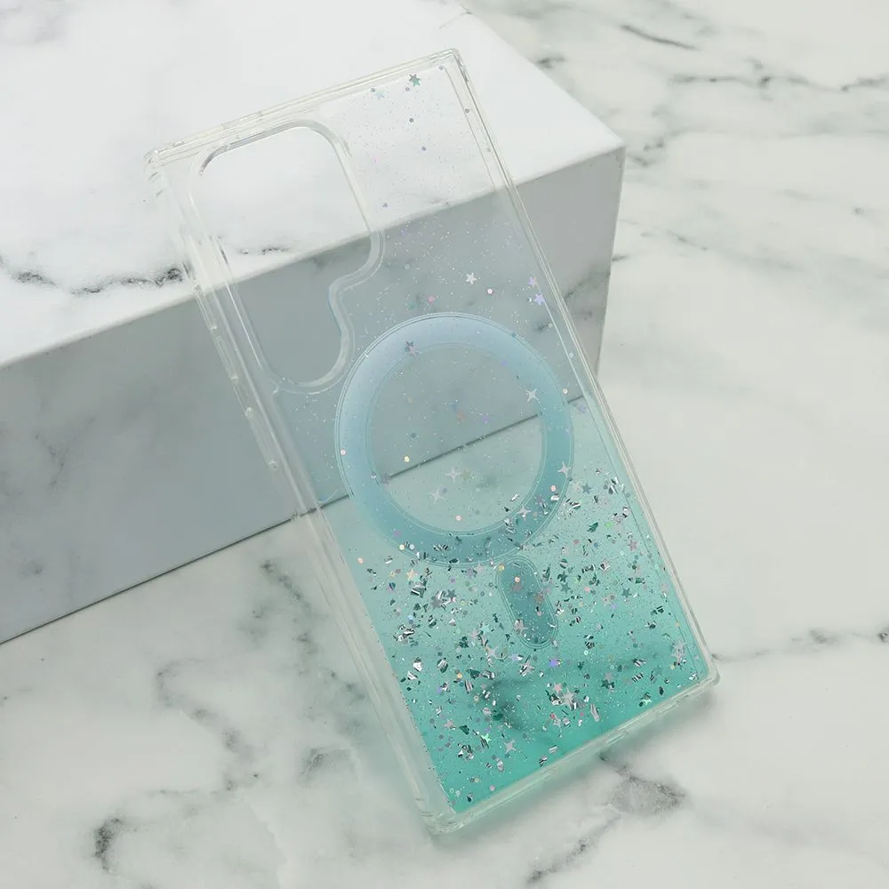 Maska Simple Sparkle MagSafe za Samsung S928B Galaxy S24 Ultra 5G/ zelena
