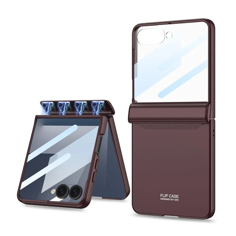 Maska SMOOTH LINE za Samsung F751B Galaxy Z Flip 7 5G/ bordo (GKK case)