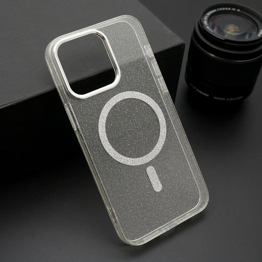 Maska SPARKLING MagSafe za iPhone 15 Pro Max/ providna