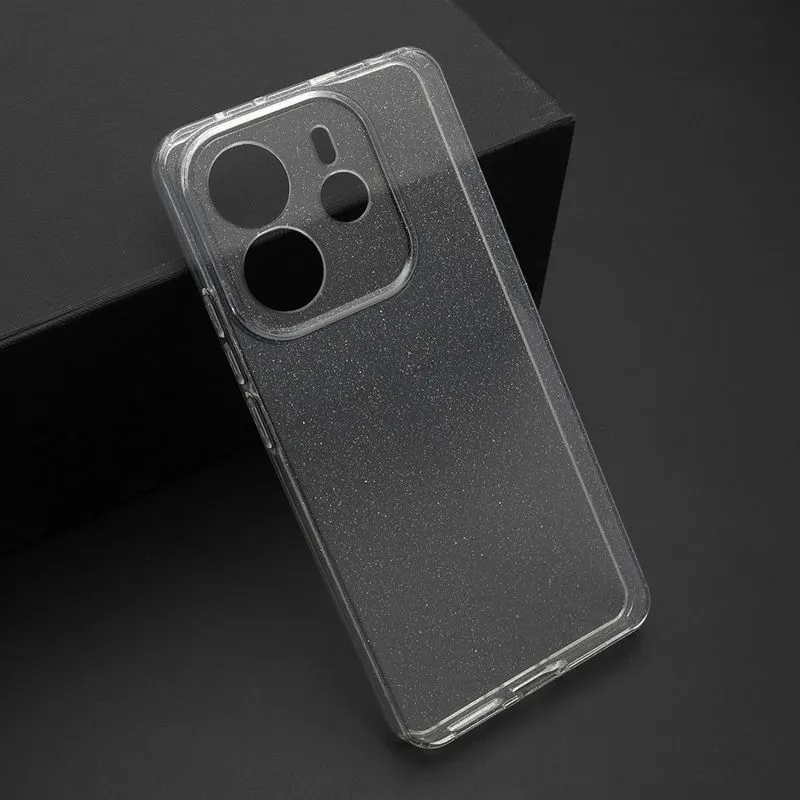 Maska SPARKLING za Xiaomi Redmi Note 14 4G/ providna