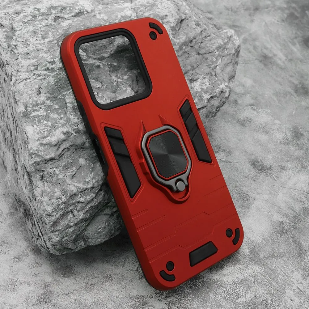Maska Square ring za Honor X8c/ crvena