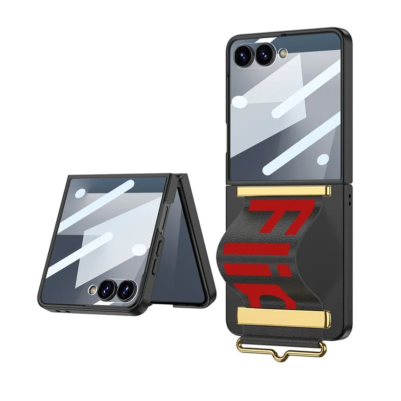 Maska STRAP CASE za Samsung F751B Galaxy Z Flip 7 5G/ crna (GKK case)