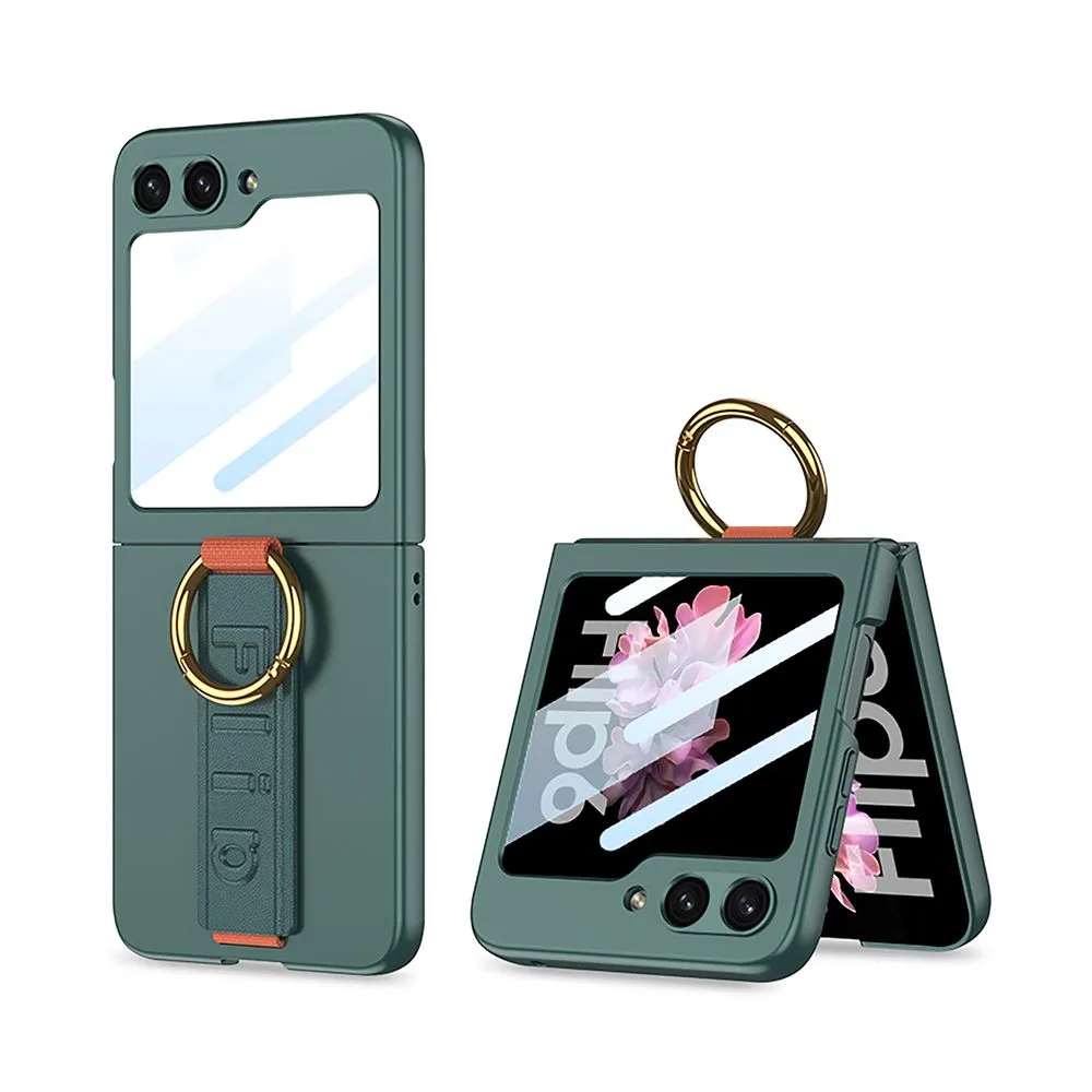 Maska Strap Ring za Samsung F741B Galaxy Z Flip 6 5G/ tamno zelena
