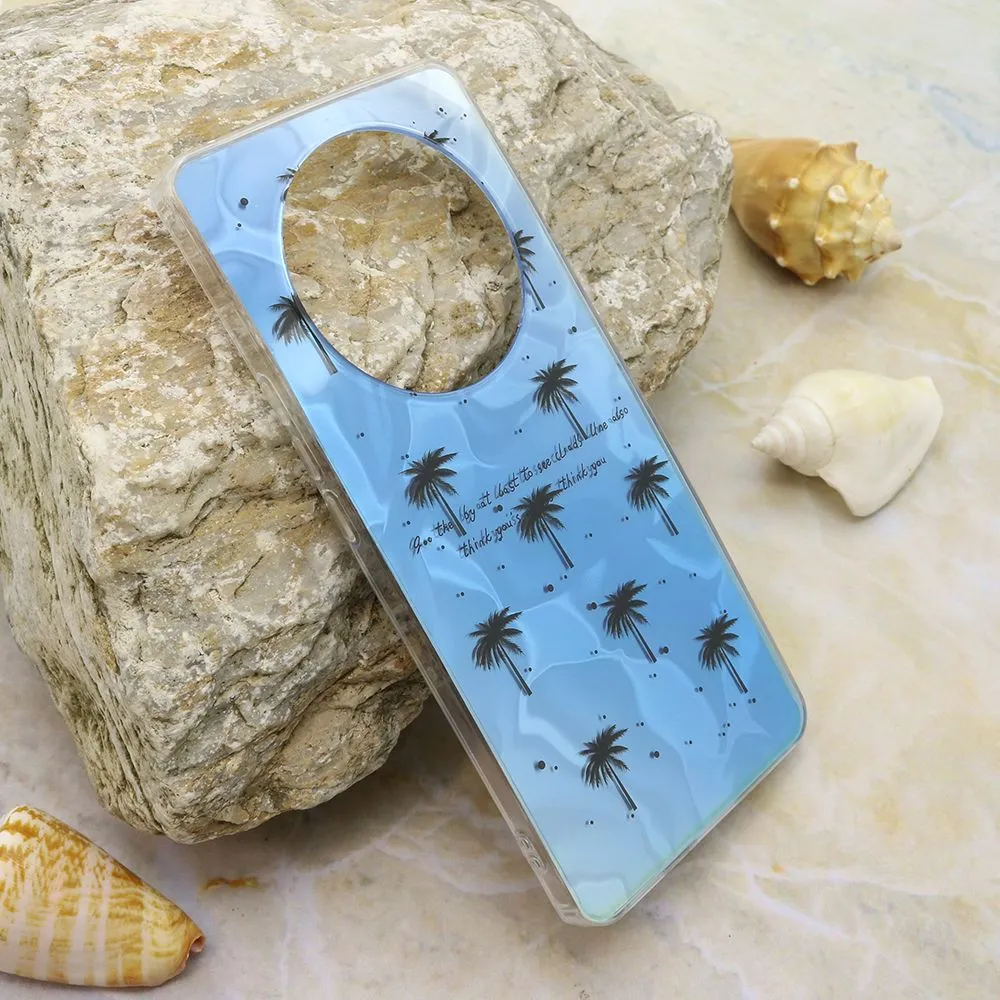 Maska SUMMER VIBES za Honor Magic 6 lite/ svetlo plava
