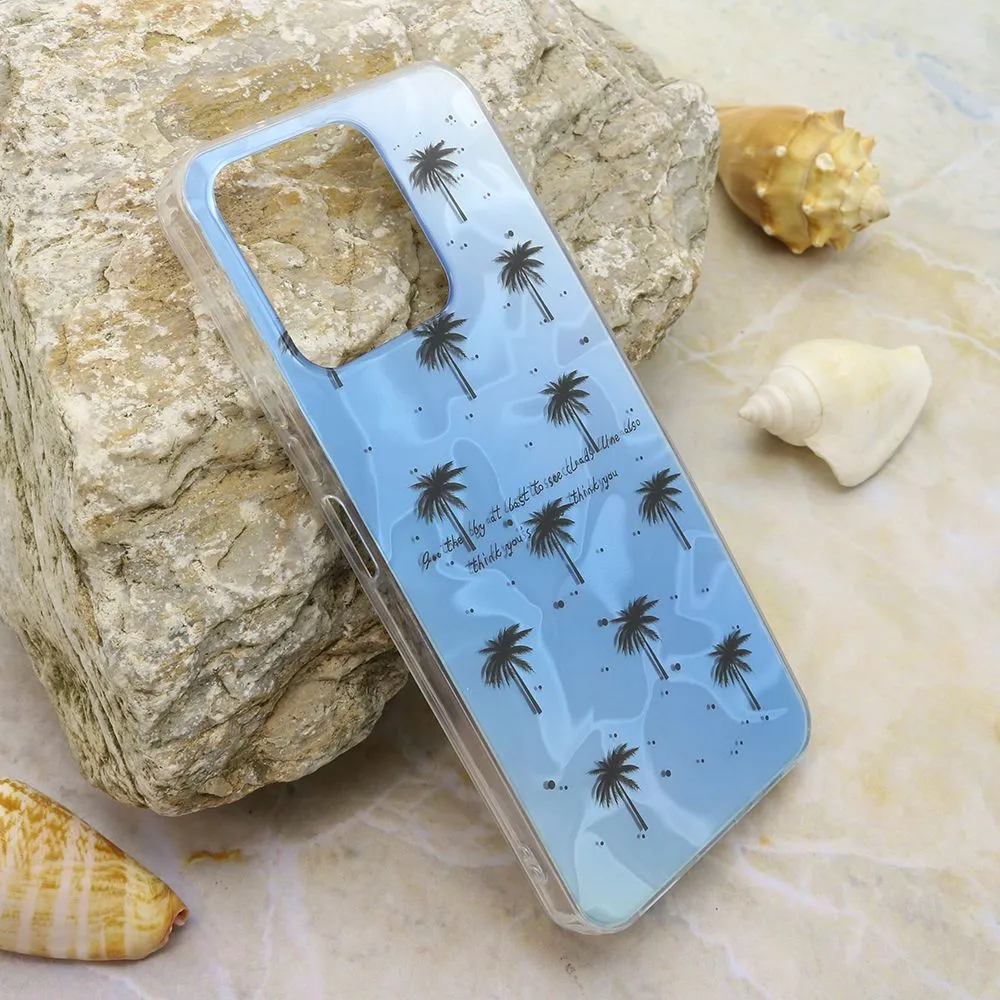 Maska SUMMER VIBES za Honor X6a/ svetlo plava