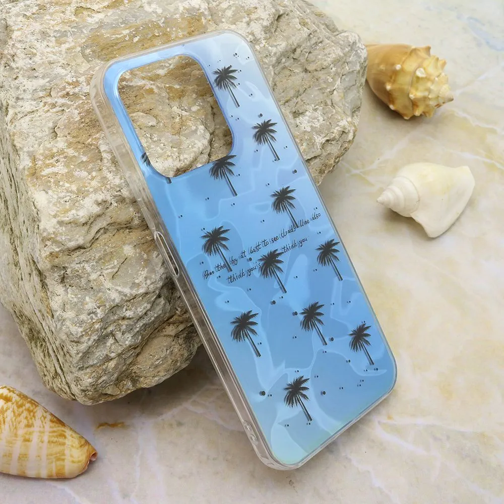 Maska SUMMER VIBES za Honor X8b/ svetlo plava