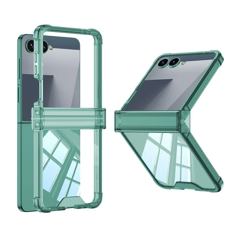 Maska TRANSPARENT COLOR LINE za Samsung F751B Galaxy Z Flip 7 5G/ zelena